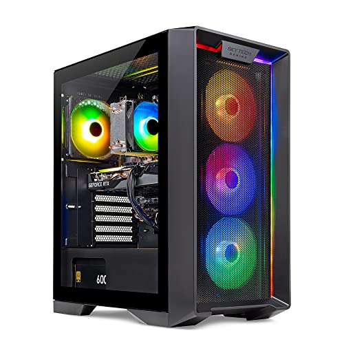 Powerful Skytech Gaming PC: Intel Core i5, NVIDIA RTX 3050, 16GB RAM, 1TB SSD