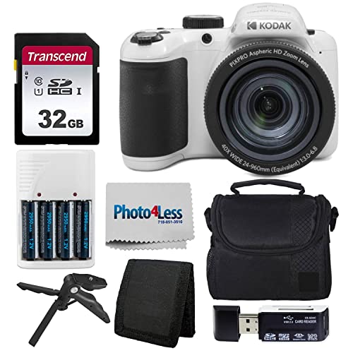 Capture Memories: Kodak PIXPRO AZ405 Camera Bundle (White)