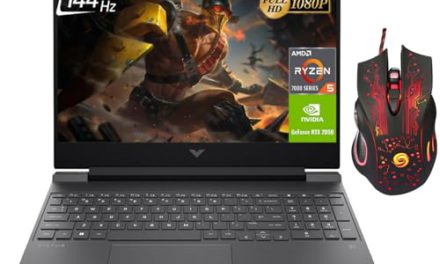 Unleash Power: HP Victus Gaming Laptop 2023, FHD 144Hz, Ryzen 5, RTX 2050, 16GB RAM, 1TB SSD, Windows 11