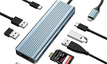 Powerful 9-in-1 USB C Hub: Boost Your Laptop and Type C Devices!