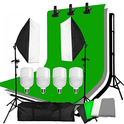 Capture Perfect Moments: 4pcs 25w LED Softbox Kit for Video Shooting