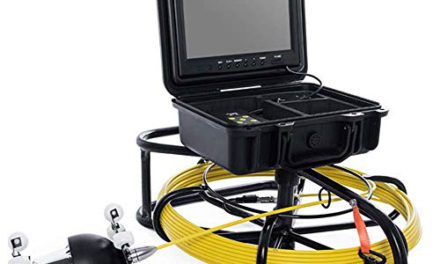 High-Performance Waterproof Pipe Inspection Camera: 360° Rotation, 9″ Screen