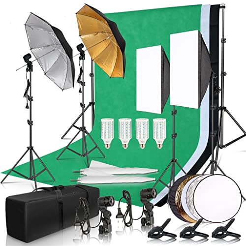 Enhance Your Photos: SEASD Photography Studio Kit for Perfect Lighting and Stunning Backgrounds!