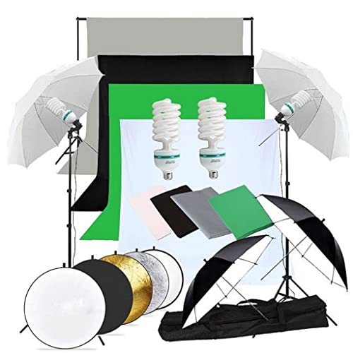 Capture Stunning Photos with LED Softbox Umbrella Lighting Kit & Background Support Stand