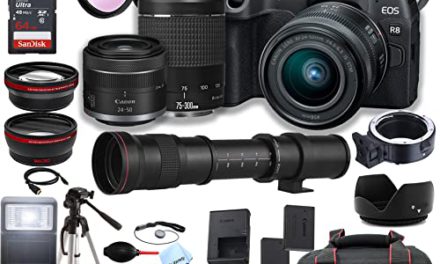 Capture Every Moment: Canon EOS R8 Mirrorless Camera Bundle