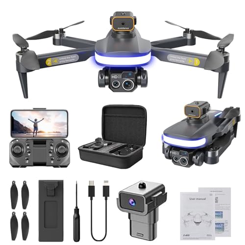 High-Performance Foldable WiFi Drone: 4K HD Camera, Altitude Hold, Route Fly, Headless Mode, Easy Install. Perfect Gift!