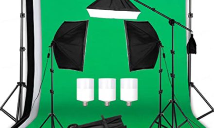 Capture the Perfect Shot: APAINI Photography Lighting Kit with Muslin Backdrops & Softbox