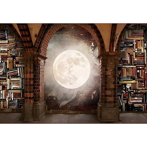 Enchanting Moonlit Library – Perfect for Graduation or Artistic Photos!