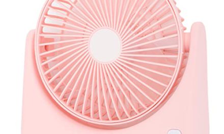 Portable Pink USB Desk Fan