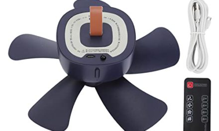 Portable USB Ceiling Fan – Control Air Quality, Stay Cool, and Camp Comfortably