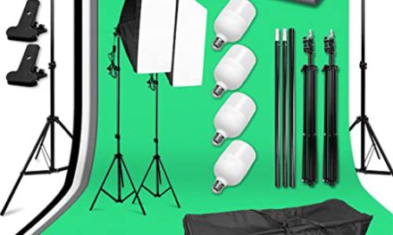 Capture Exquisite Moments: KXDTZ Photography Kit with Softbox & LED Bulbs