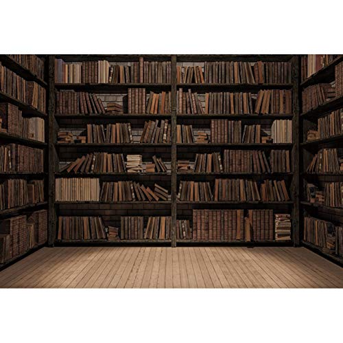 Vintage Bookshelf Backdrop: Captivating Library Elegance