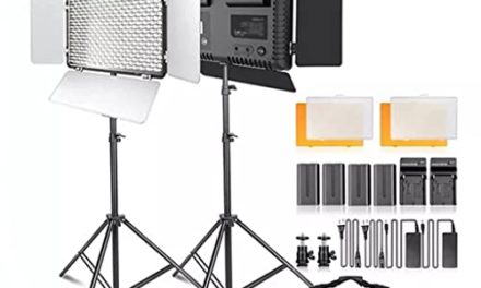 Enhance Studio Photography with Dimmable LED Light Set