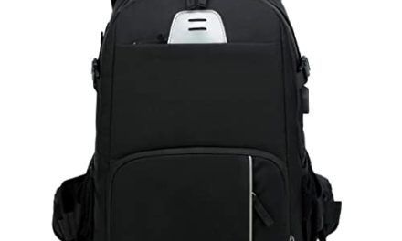 Stylish Anti-theft Camera Backpack with Laptop Sleeve
