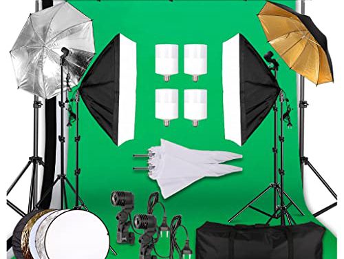 Capture Stunning Photos with 2.6x3M Lighting Kit!