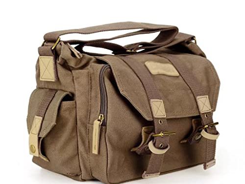 Ultimate DSLR Camera Protection: Travel-Ready Canvas Shoulder Bag