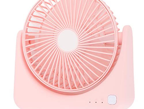 Silent USB Fan: Whisper-Quiet, Portable & Pink