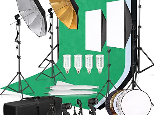 Enhance Your Photography with CZDYUF Lighting Kit & Backdrops