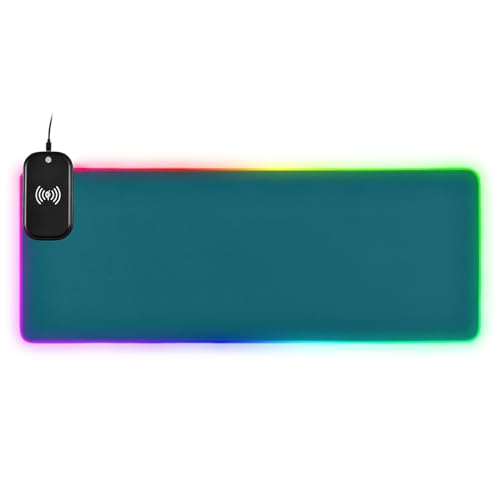 Powerful Gaming Mousepad: Wireless Charger & Dynamic Lighting – 35.4×15.7