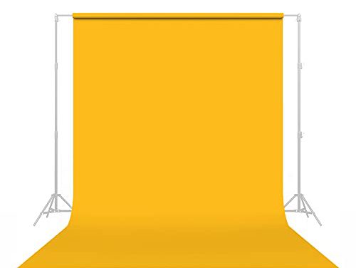 Vibrant Deep Yellow Photography Backdrop: Perfect for YouTube, Streaming, and Portraits!