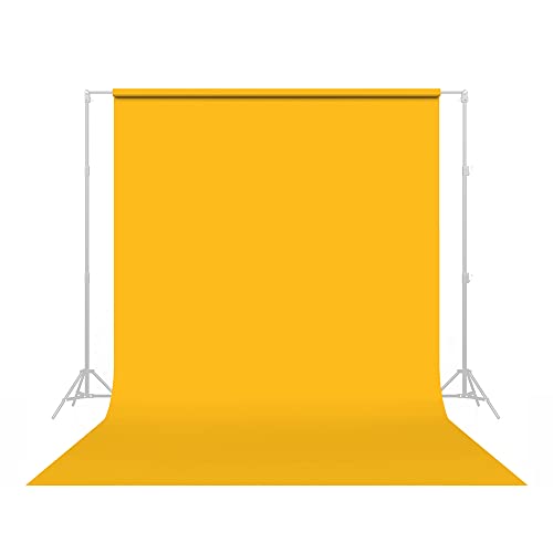 Vibrant Deep Yellow Photography Backdrop: Perfect for YouTube, Streaming, and Portraits!