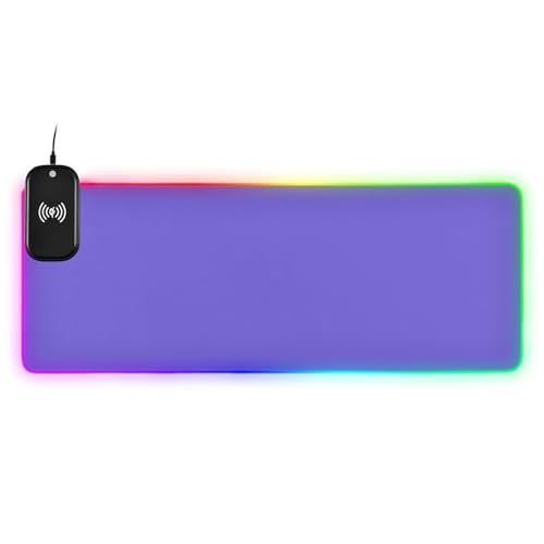 Ultimate Gaming Mousepad: Wireless Charger, Dynamic Lighting, XL Size – 35.4×15.7 in