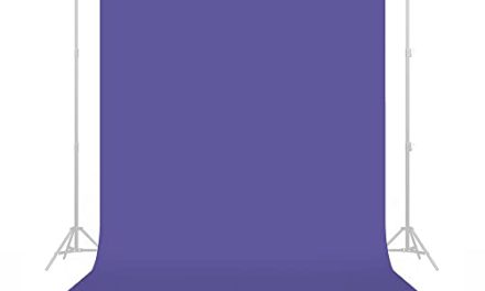 Vibrant Purple Photography Backdrop – 107″ Wide x 36ft Long – Perfect for YouTube, Streaming & Interviews