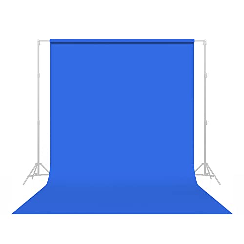 Vibrant Blue Studio Backdrop: Perfect for YouTube, Streaming & Portraits!