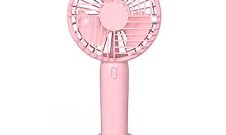 Powerful Pink Mini Fan for Travel and Office Use