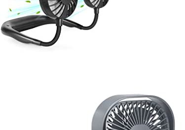 Hands-Free Neck Fan: Rechargeable Cooling Headgear