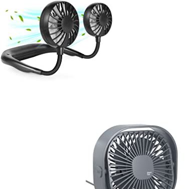 Hands-Free Neck Fan: Rechargeable Cooling Headgear