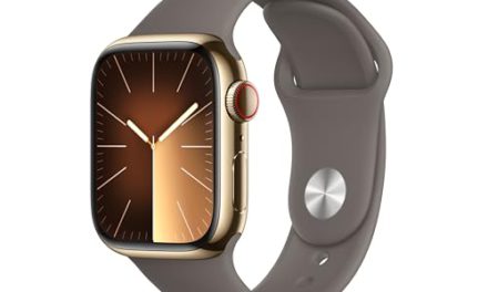 Upgrade to Apple Watch Series 9: Sleek, Gold Steel Smartwatch