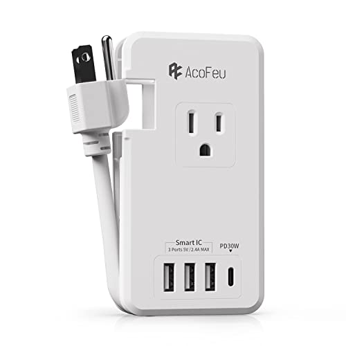 Unleash Power on the Go: AcoFeu Travel Power Strip with PD USB Port