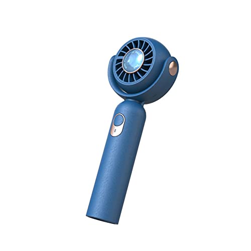 Travel Essential: Rechargeable Handheld Fan, 3-Speed USB Fan for On-the-Go Comfort (Blue)