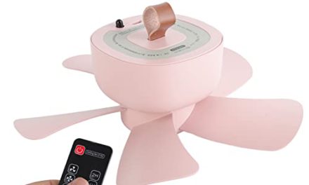 Ultimate Pink USB Fan: Portable, Remote-Controlled for Outdoor Camping!