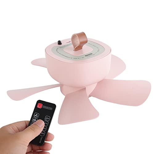 Ultimate Pink USB Fan: Portable, Remote-Controlled for Outdoor Camping!