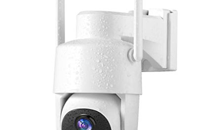 Powerful Wireless Outdoor Security Camera: GMK 2K Pan-Tilt 360°, Battery-Powered, 2-Way Talk, 3MP PTZ WiFi Cam with Color Night Vision