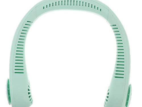 Revive with LIFKOME Neck Fan: Rechargeable, Silent, Hands-Free Action!