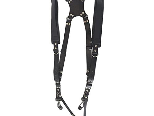 Ultimate Camera Harness: Dual Leather Strap for BMFHO Camera