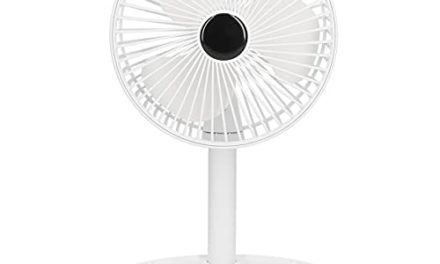 Silent Rechargeable USB Fan: Portable & Rotatable for Office or Travel
