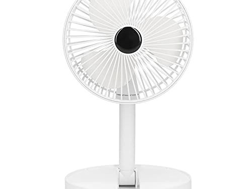 Silent Rechargeable USB Fan: Portable & Rotatable for Office or Travel