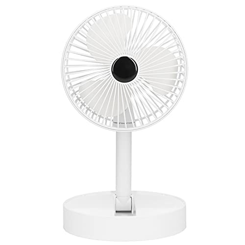 Silent Rechargeable USB Fan: Portable & Rotatable for Office or Travel