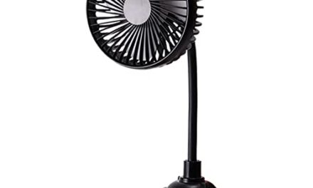 Powerful USB Electric Car Fan with Three Speeds, Adjustable Base, 360° Rotation, and Flexible Gooseneck