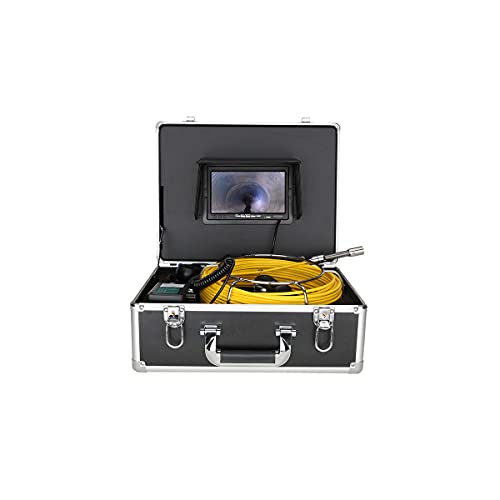 Powerful Sewer Pipe Inspection Camera: Auto-Leveling, High Resolution, LED-Lit