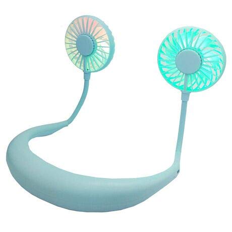 Enhanced Neck Fan: Colorful LED, Aromatherapy, 360° Rotation, Powerful Airflow – Perfect for Fitness, Work, and Fun!