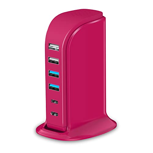 Fast Charge USB Charging Station with Dual Type-C Ports – Essential Travel Companion