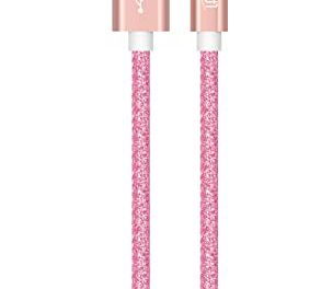 Sparkling Fast Charger: LAX Glitter Lightning Cable for iPhone