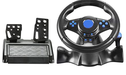Enhanced Racing Wheel: Feel the Thrill & Power!