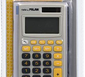 Pocket Calculator Milan 8-position, Gray-Orange Case