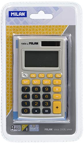 Pocket Calculator Milan 8-position, Gray-Orange Case